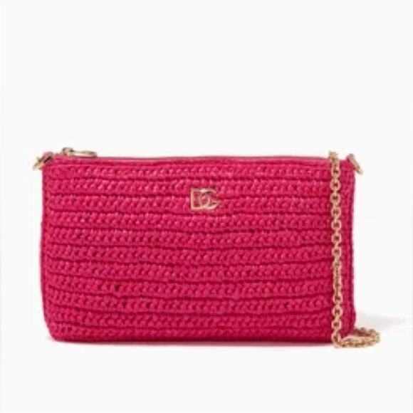 Dolce & Gabbana Handbags - Dolce & Gabana Woven Pink Shoulder Women Bag